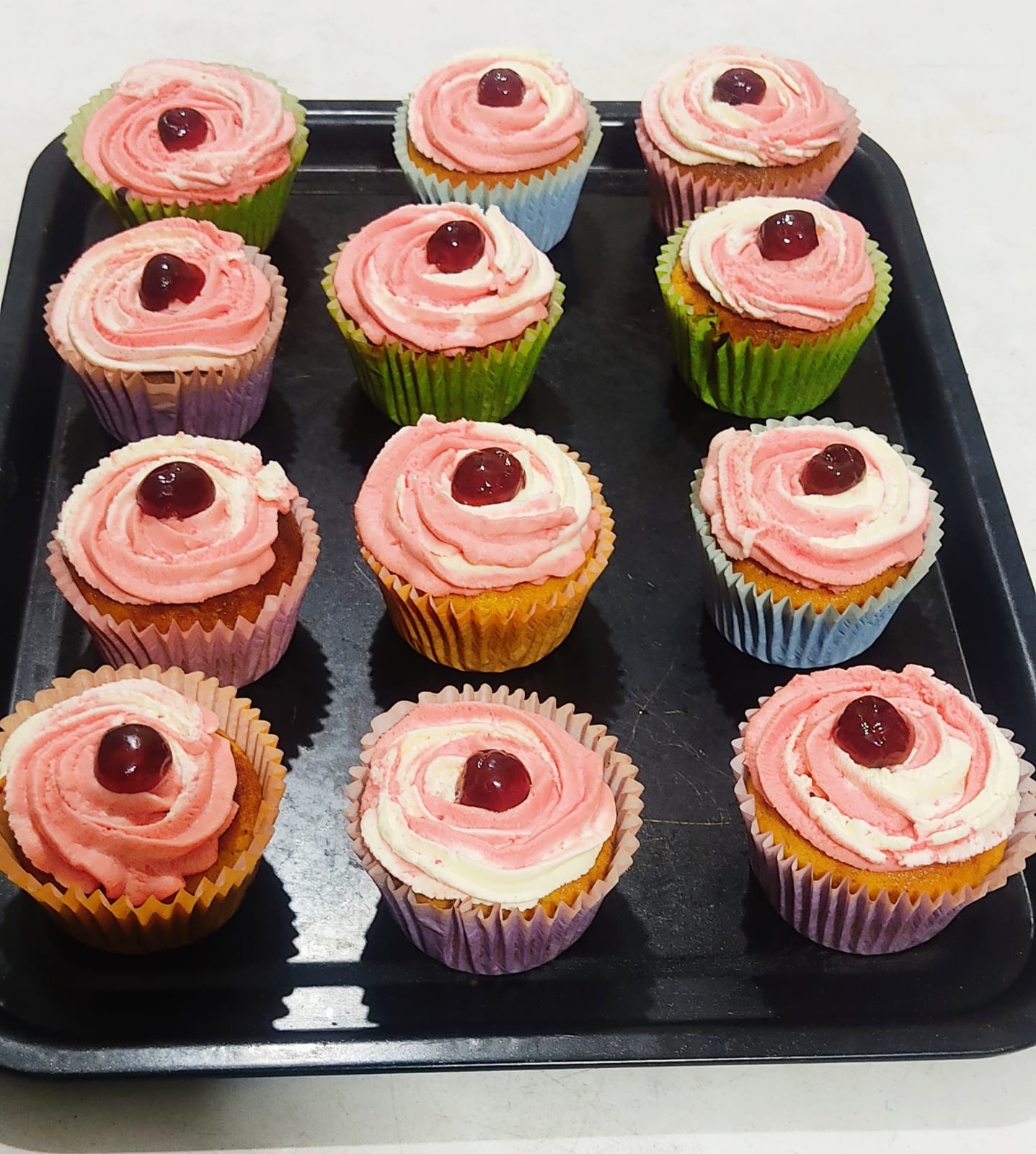 Vanilla Cherry Cupcake - Image 1